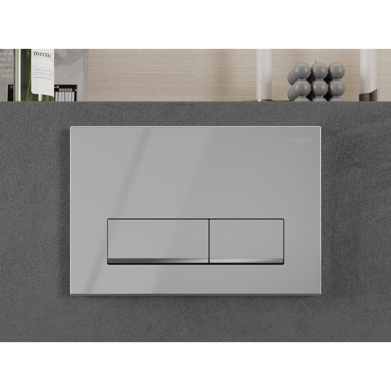 Mexen Fenix 12 splachovacie tlačidlo, lesklý chróm - 601201