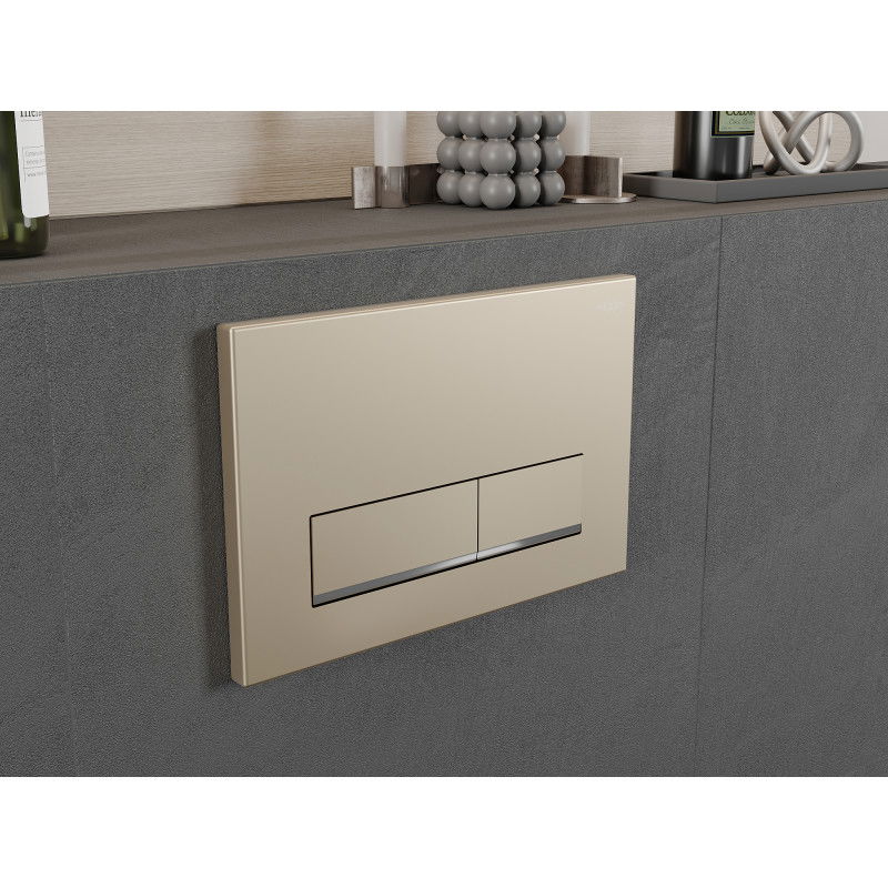 Mexen Fenix 12 splachovací tlačidlo, zlaté šampanské - 601204