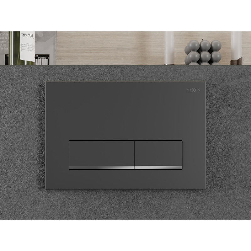 Mexen Fenix 12 splachovacie tlačidlo, gun gray - 601266