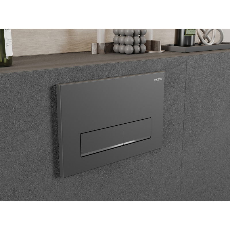 Mexen Fenix 12 splachovacie tlačidlo, gun gray - 601266