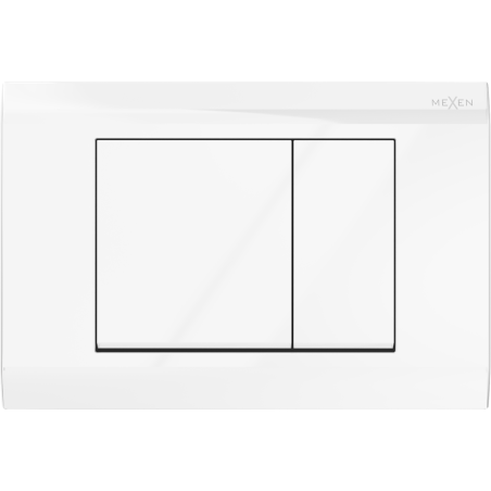 Mexen Fenix 01 splachovacie tlačidlo, biely lesklý - 600100