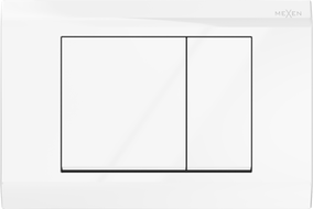 Mexen Fenix 01 splachovacie tlačidlo, biely lesklý - 600100