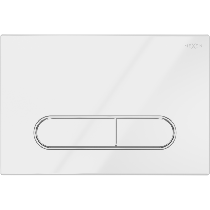 Mexen Fenix 11 splachovacie tlačidlo, biely lesklý - 601100