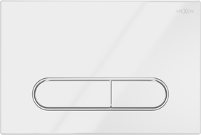 Mexen Fenix 11 splachovacie tlačidlo, biely lesklý - 601100