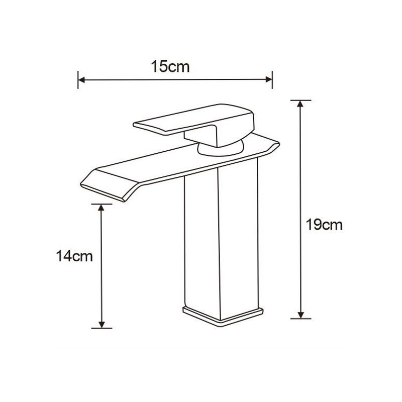 Mexen Apus batéria umývadlová, zlatá - 744700-50