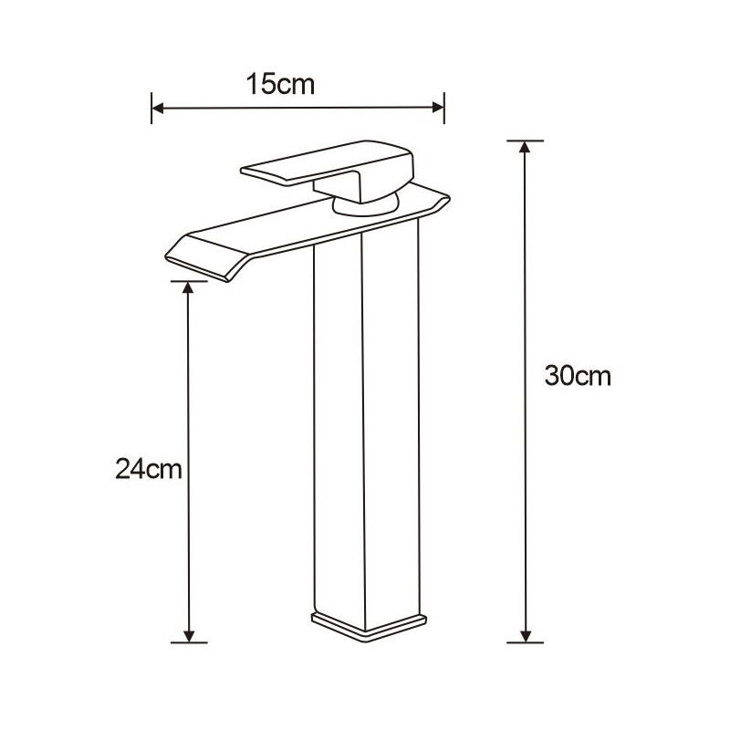 Mexen Apus vysoká umývadlová batéria, čierna - 744710-70