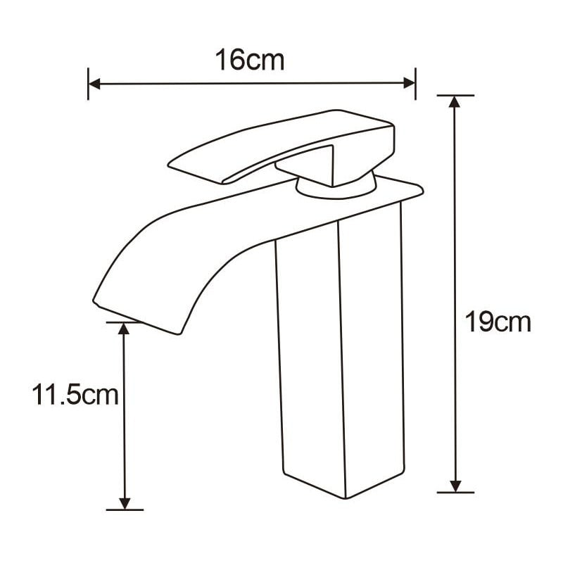 Mexen Aries batéria umývadlová, čierna - 744800-70