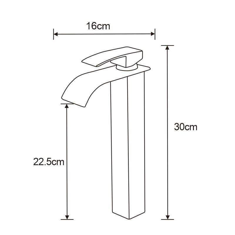 Mexen Aries vysoká umývadlová batéria, čierna - 744810-70