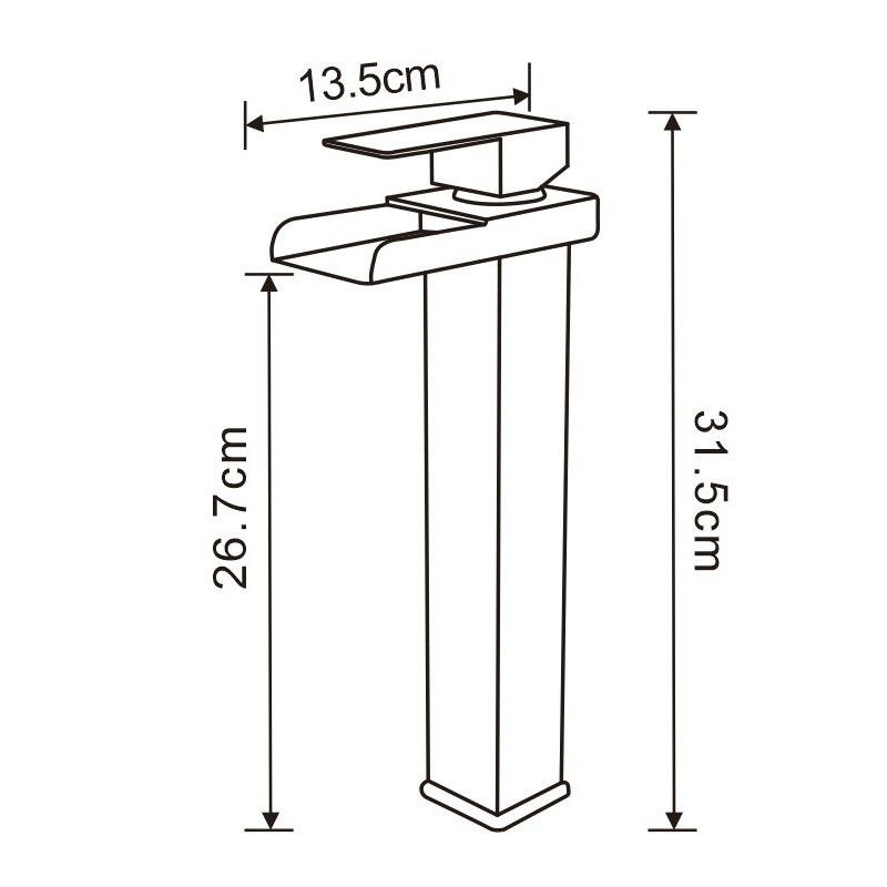 Mexen Hydra vysoká umývadlová batéria, chróm - 744910-00