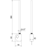 Mexen FA-D elektrické vykurovacie teleso 300 W, biele - W950-0300-20