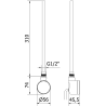 Mexen FA-D22 elektrický ohrievač 300 W, biely - W955-0300-20