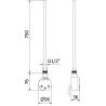 Mexen FA-O elektrický ohrievač 900 W, biela - W951-0900-20