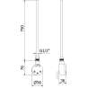 Mexen FA-O elektrický vykurovací prvok 900 W, biely - W951-0900-20