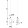 Mexen FA-I elektrický ohrievač 600 W, biely - W952-0600-20