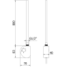 Mexen FA-D elektrický ohrievač 900 W, biely - W950-0900-20