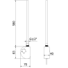 Mexen FA-D elektrický ohrievač 600 W, čierna - W950-0600-70
