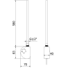 Mexen FA-D elektrický ohrievač 600 W, čierny - W950-0600-70