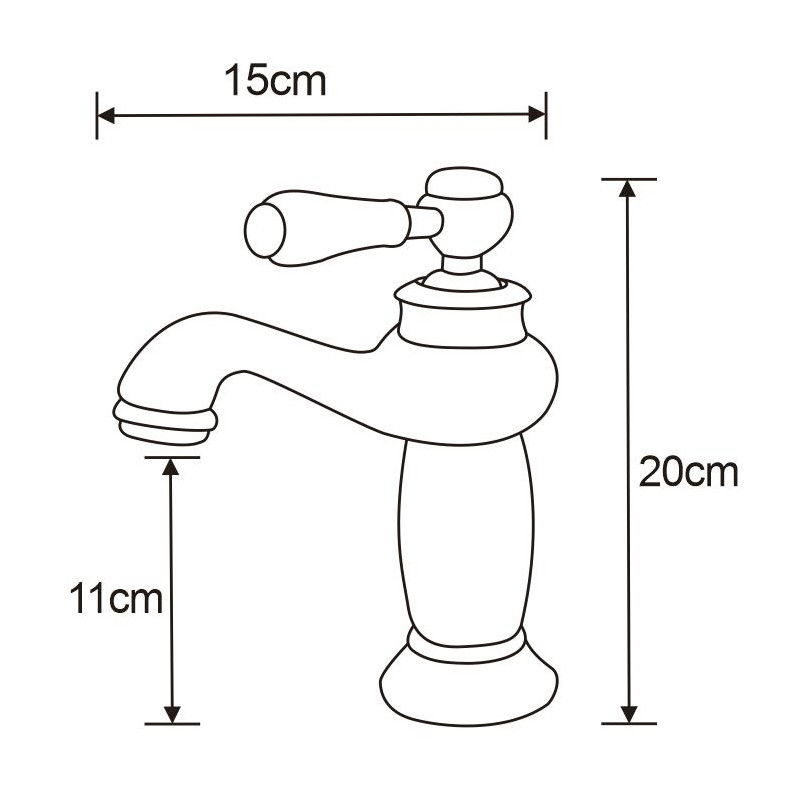 Mexen Draco batéria umývadlová, chróm - 745400-00