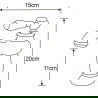 Mexen Draco umývadlová batéria, chrómová - 745400-00