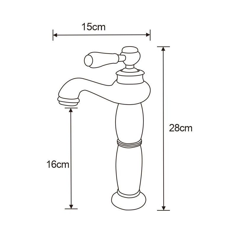 Mexen Draco vysoká umývadlová batéria, chróm - 745410-00