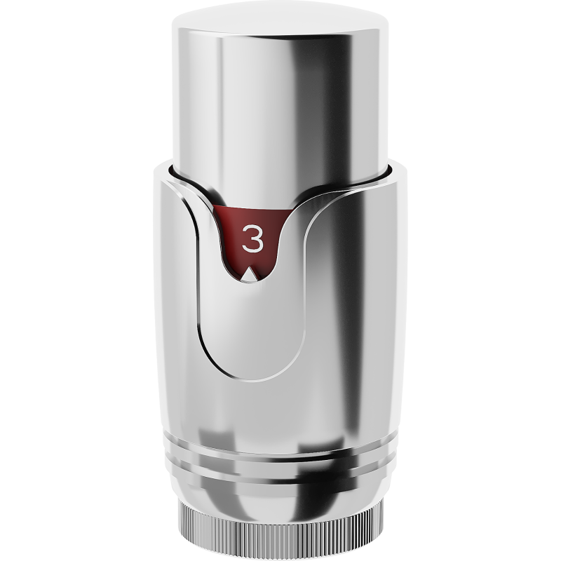 Mexen Uni-Term termostatická hlavica na radiátor, chróm - W900-000-01