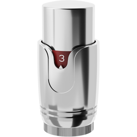 Mexen Uni-Term termostatická hlavica na radiátor, chróm - W900-000-01