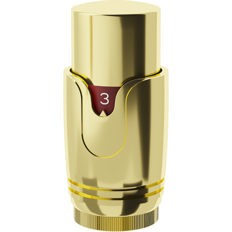 Mexen Uni-Term termostatická hlavica na radiátor, zlatá - W900-000-50