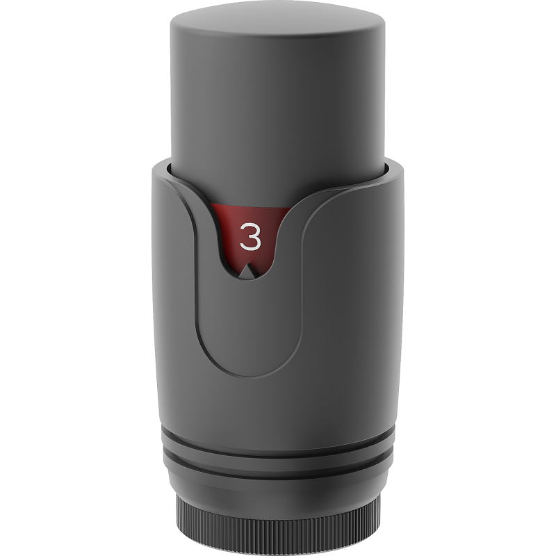 Mexen Uni-Term termostatická hlavica na radiátor, antracit - W900-000-66