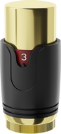 Mexen Uni-Term termostatická hlavica na radiátor, čierna/zlatá - W900-000-75