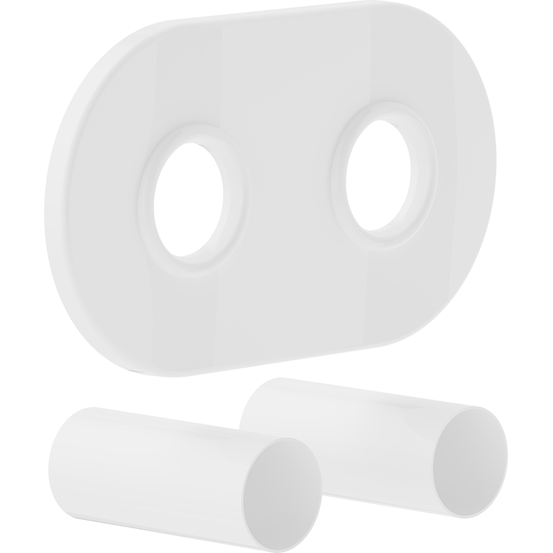 Mexen Uni-Term R dvojitá maskovacia sada na radiátor, biela - W905-000-20