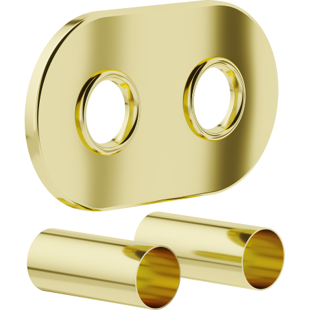 Mexen Uni-Term R sada zdvojených maskovacích nástavcov na radiátor, zlatá - W905-000-50