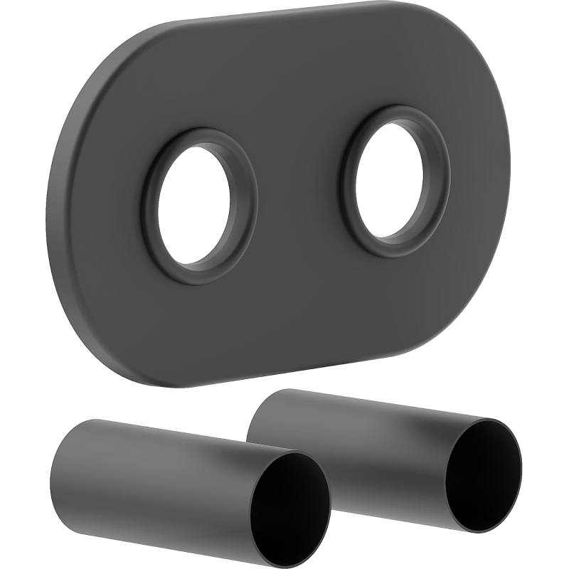 Mexen Uni-Term R dvojitá krycia súprava na radiátor, antracit - W905-000-66