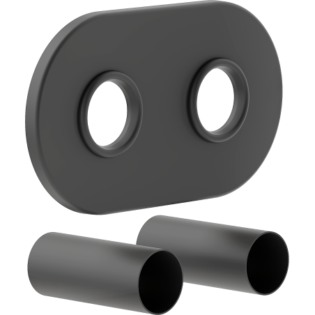 Mexen Uni-Term R dvojitá krycia súprava na radiátor, antracit - W905-000-66