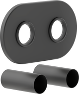 Mexen Uni-Term R dvojitá krycia súprava na radiátor, antracit - W905-000-66