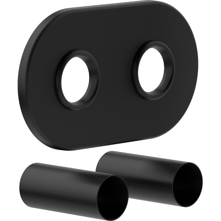 Mexen Uni-Term R dvojitá maskovacia sada na radiátor, čierna - W905-000-70