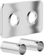 Mexen Uni-Term S sada maskovacích krytov k radiátoru, dvojitý, chróm - W910-000-01