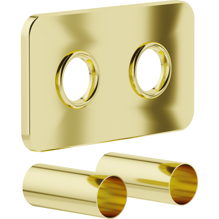 Mexen Uni-Term S dvojitá maskovacia sada na radiátor, zlatá - W910-000-50