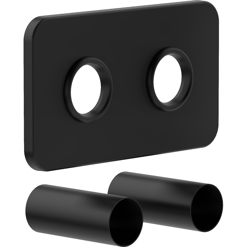 Mexen Uni-Term S dvojitá maskovacia súprava na radiátor, čierna - W910-000-70