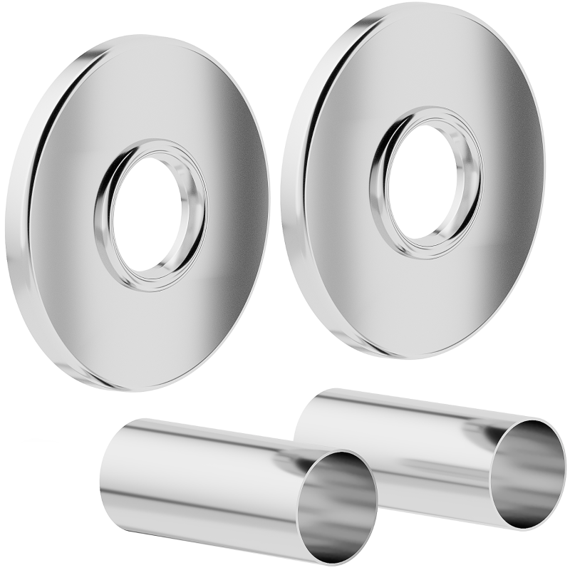 Mexen Uni-Term R sada maskovacích prvkov na radiátor, chróm - W904-000-01