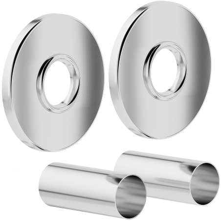 Mexen Uni-Term R sada maskovacích prvkov na radiátor, chróm - W904-000-01