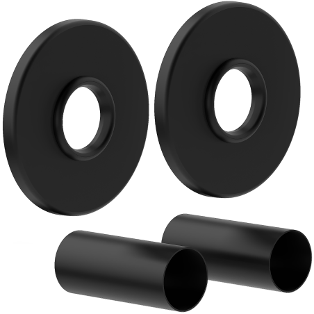 Mexen Uni-Term R sada maskovacích prvkov pre radiátor, čierna - W904-000-70