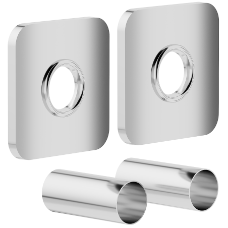 Mexen Uni-Term Sada na zakrytie jednej radiátory, chróm - W909-000-01