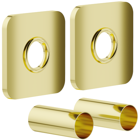 Mexen Uni-Term Sada jednobodový krycí pre radiátor, zlatá - W909-000-50