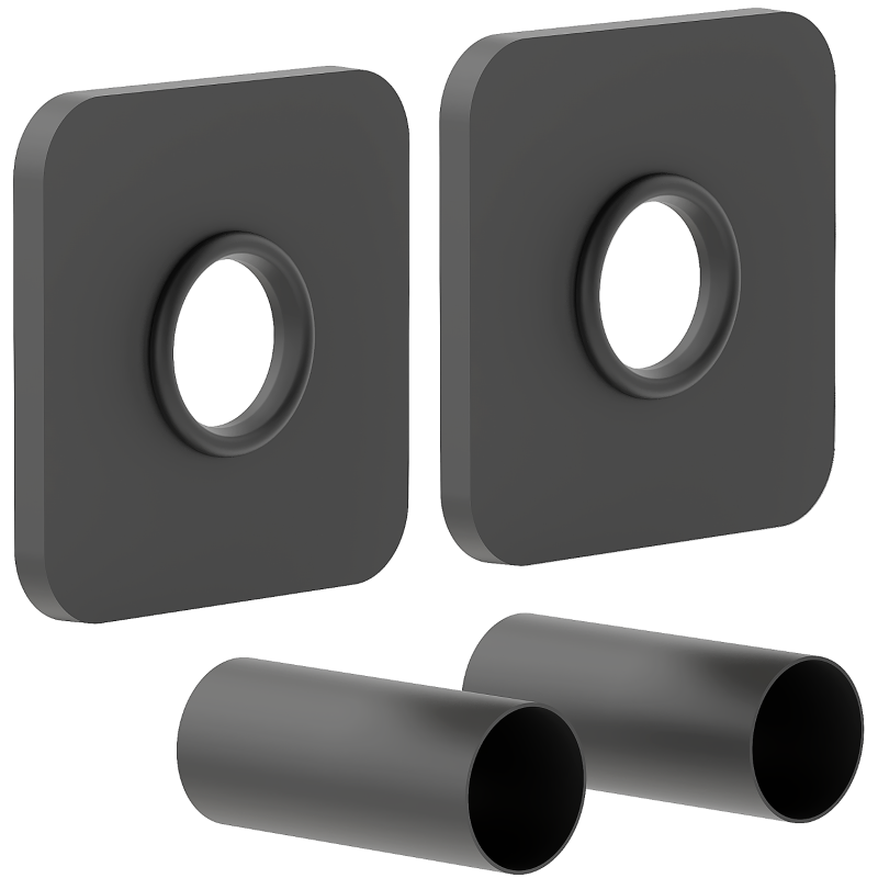 Mexen Uni-Term S maskovacia súprava pre jeden radiátor, antracit - W909-000-66