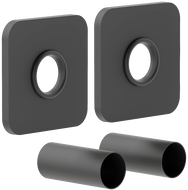 Mexen Uni-Term S maskovacia súprava pre jeden radiátor, antracit - W909-000-66