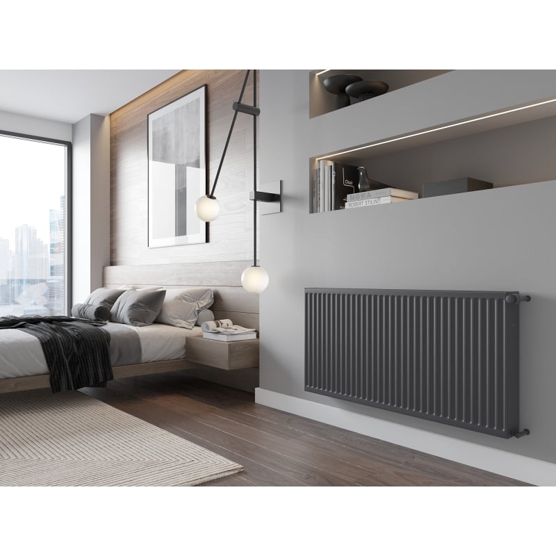 Mexen C22 doskový radiátor 300 x 1800 mm, bočné pripojenie, 1680 W, antracit - W422-030-180-66