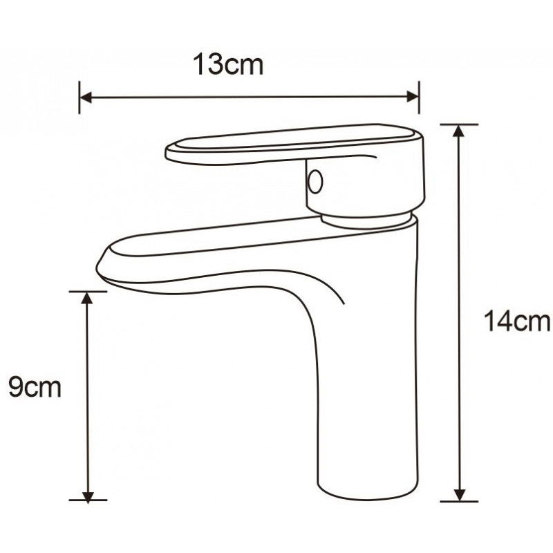 Mexen Alda batéria umývadlová, čierna - 746100-70