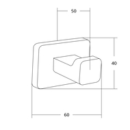 Mexen Asis háčik na uterák, zlatý - 7017635-50