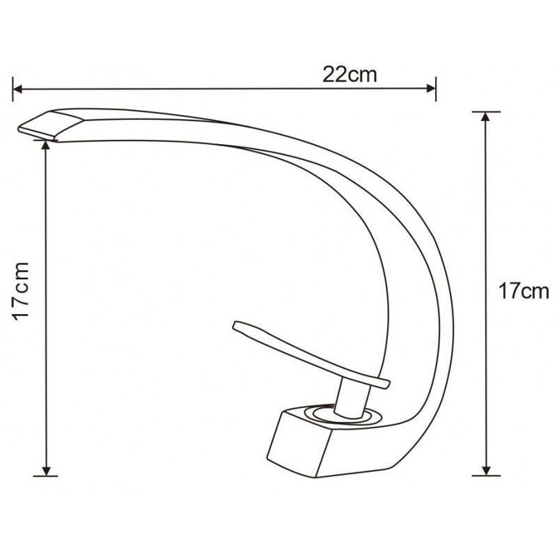 Mexen Lupus batéria umývadlová, čierna - 746200-70