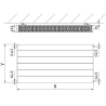 Mexen Line CL22 doskový radiátor 500 x 800 mm, bočné pripojenie, 1092 W, biely - W422L-050-080-00